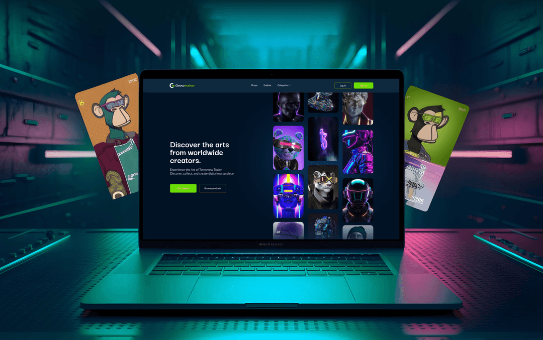 Grow Maker NFT Digital Arts Website