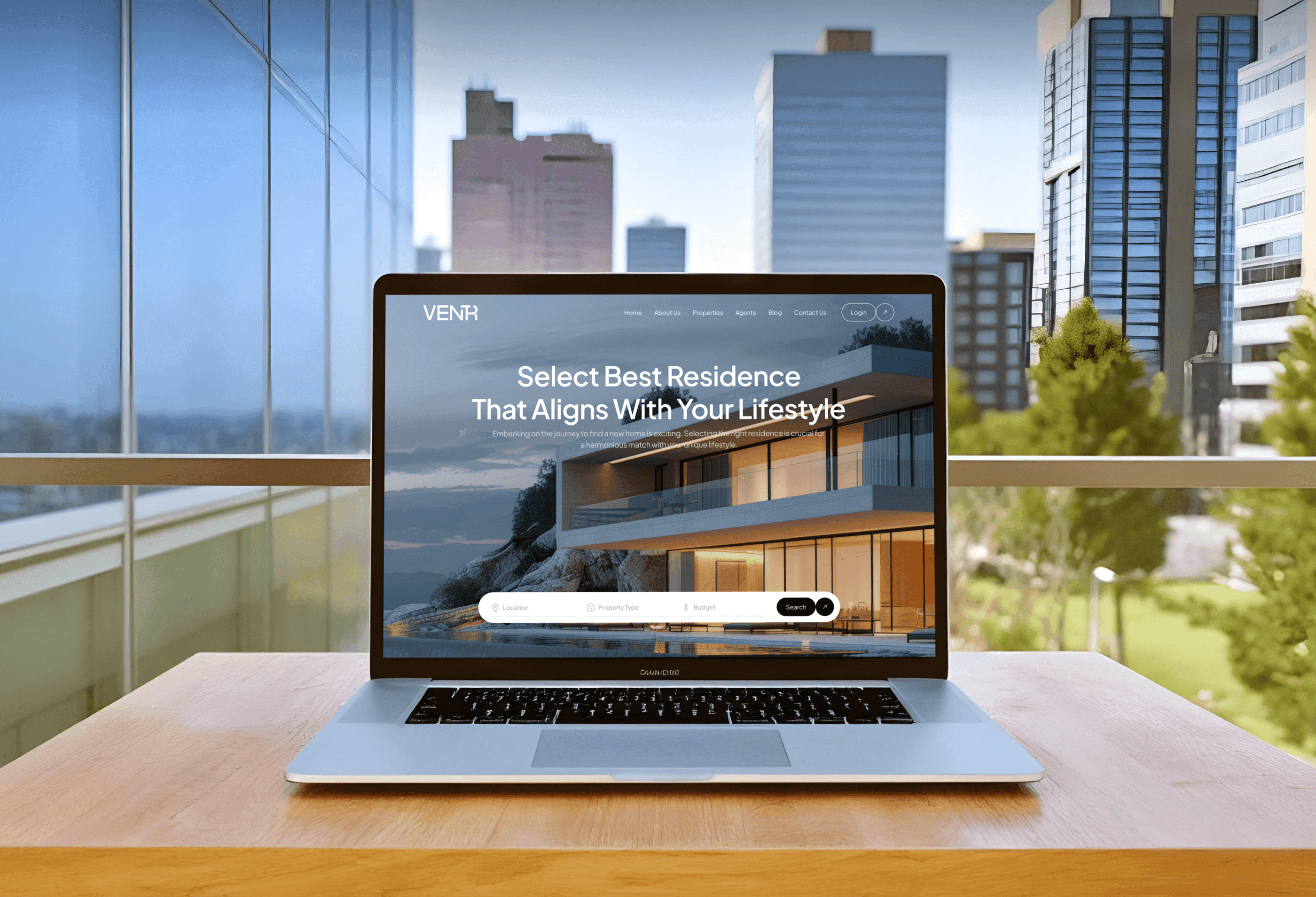 Ventr Real Estate Website Design