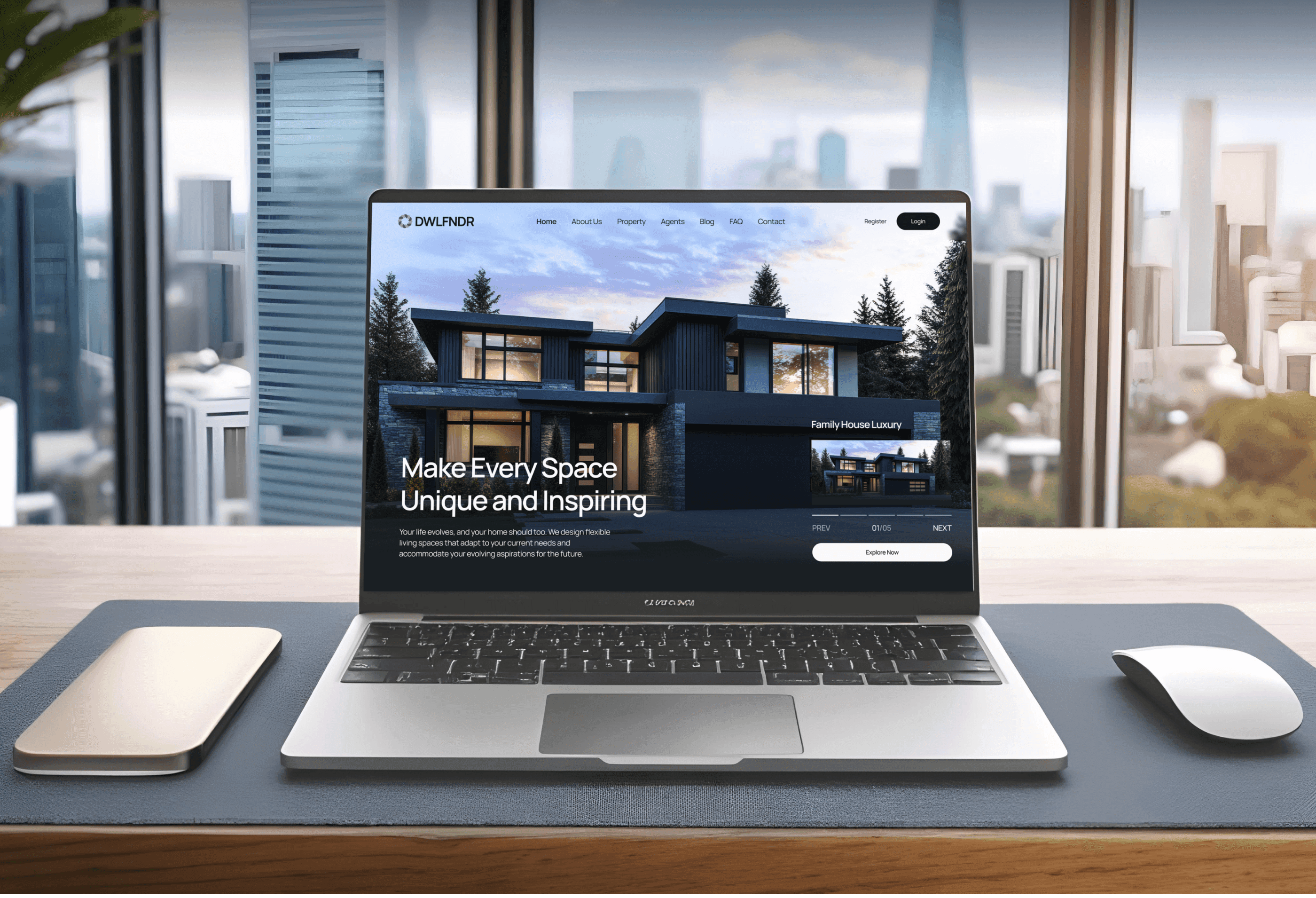DWLFNDR Real estate Website