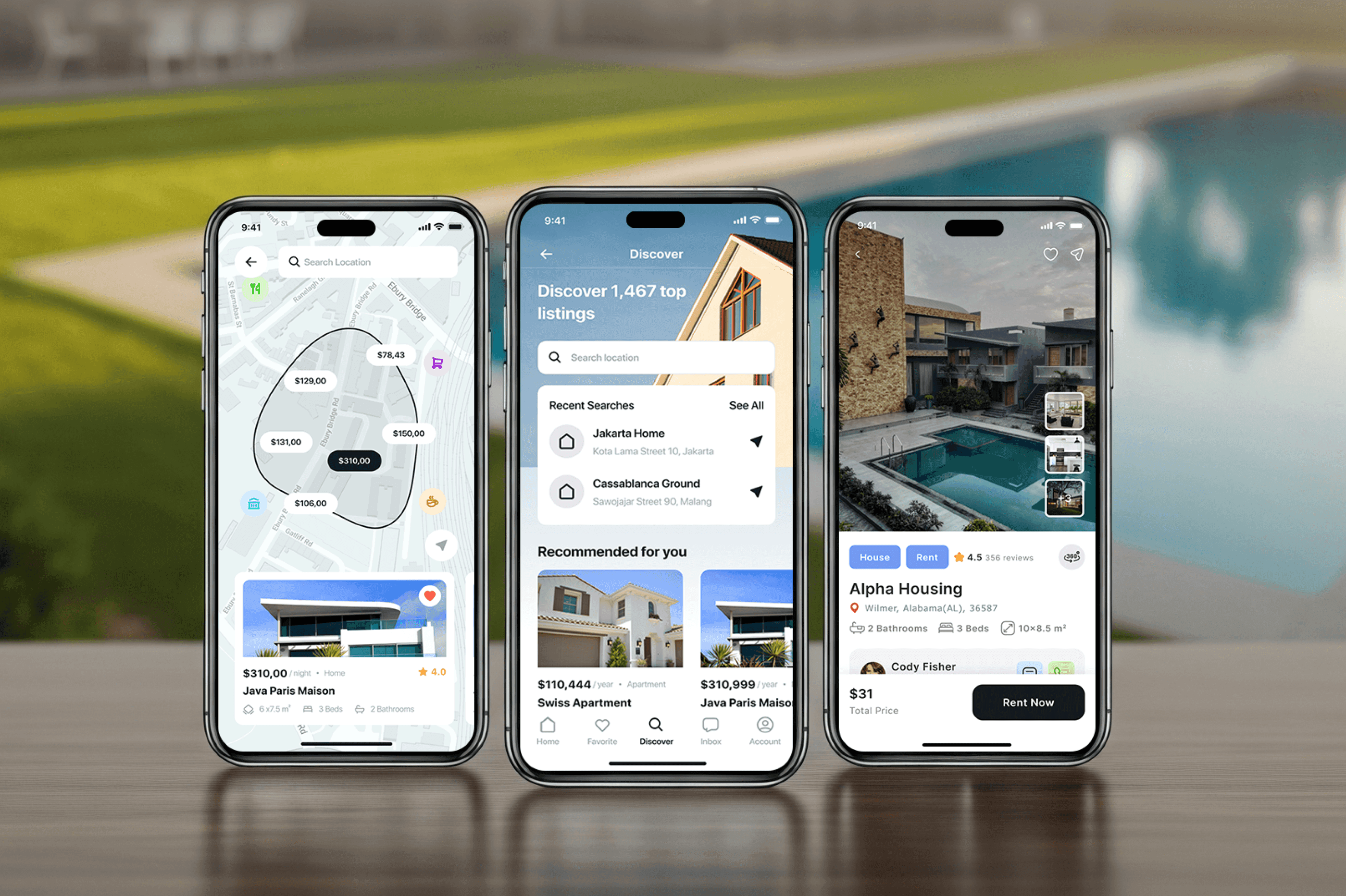 Hommie Real Estate Mobile App Design