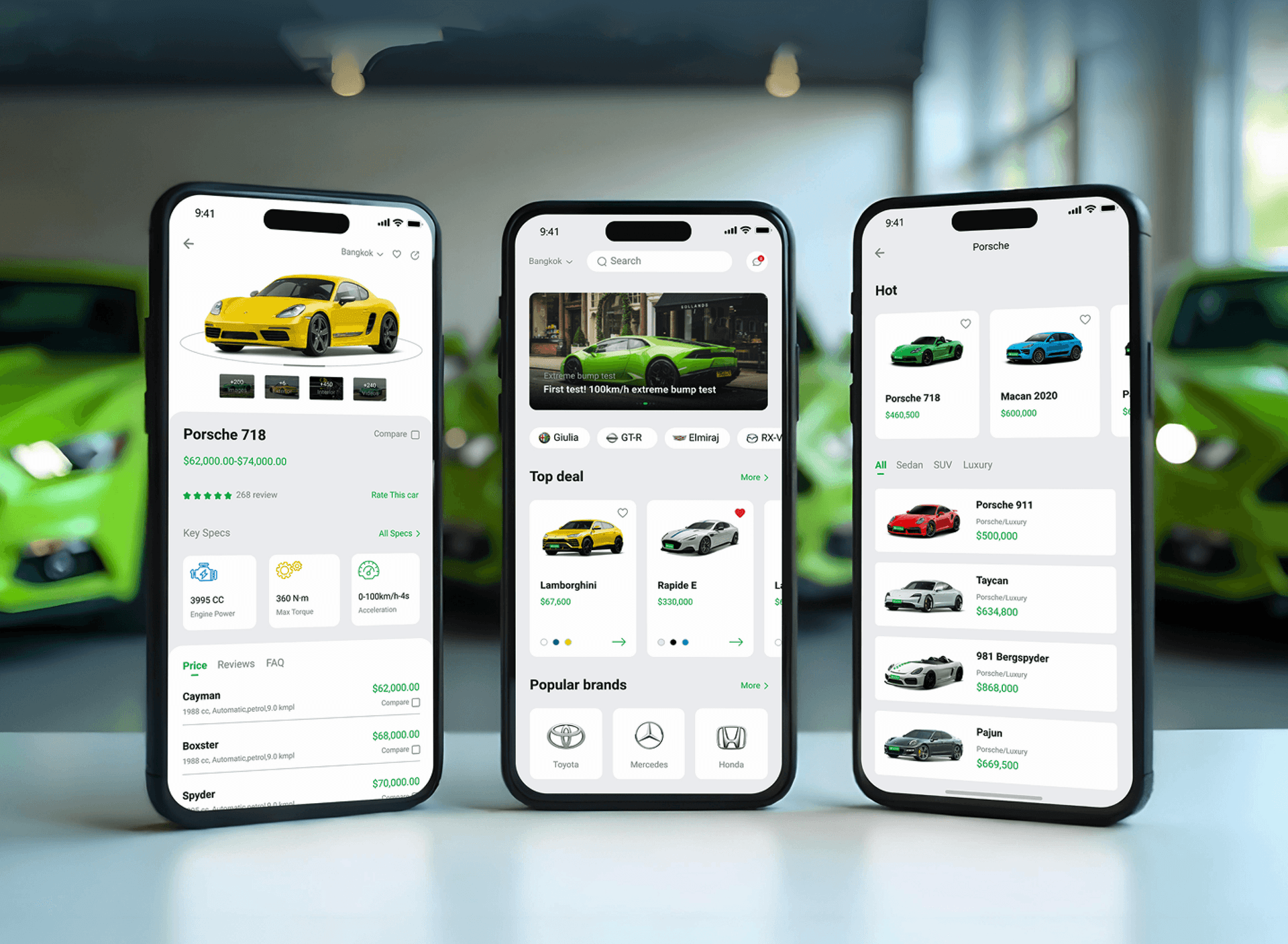 Autocar Automotive App Design
