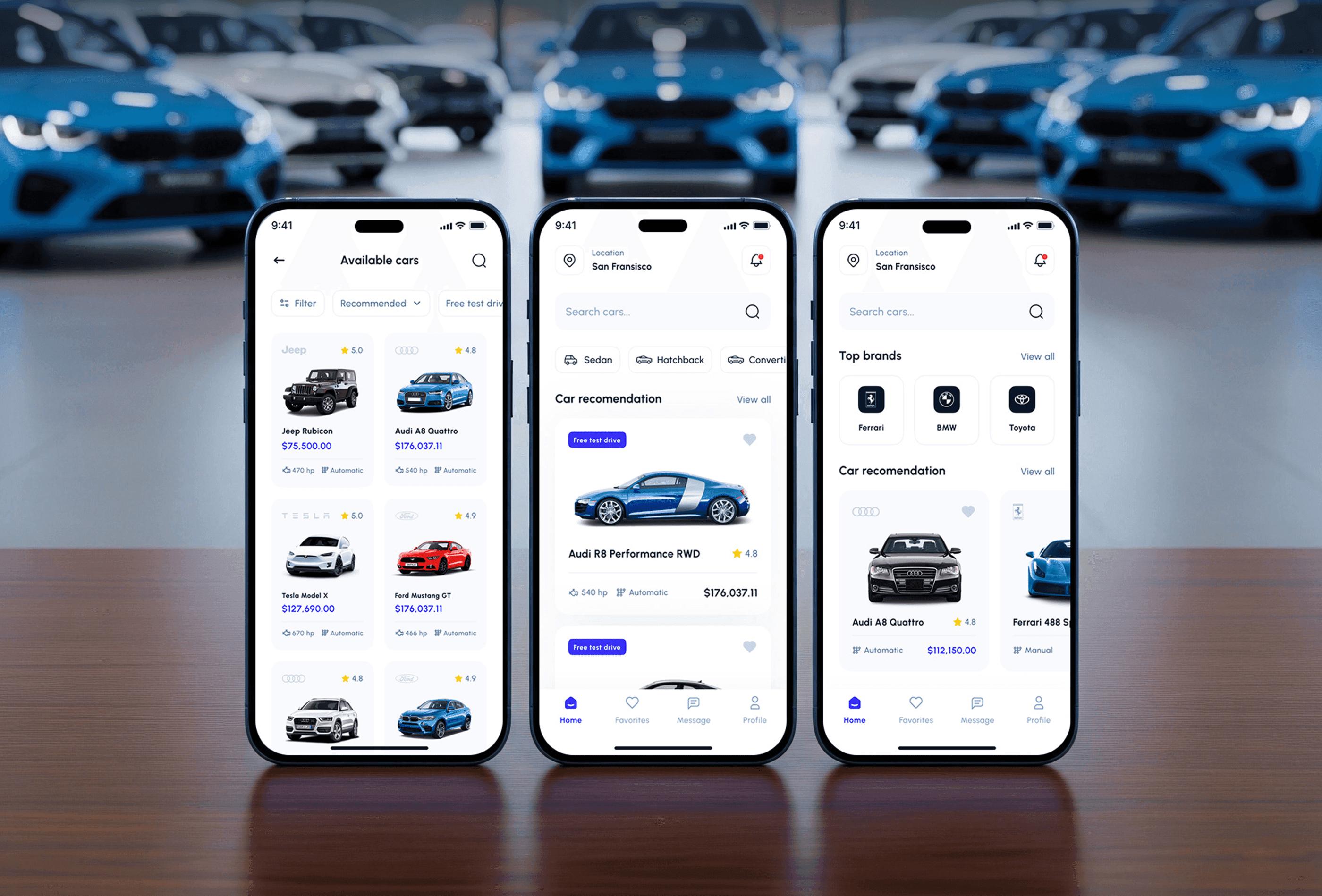 Carline Automotive App Design