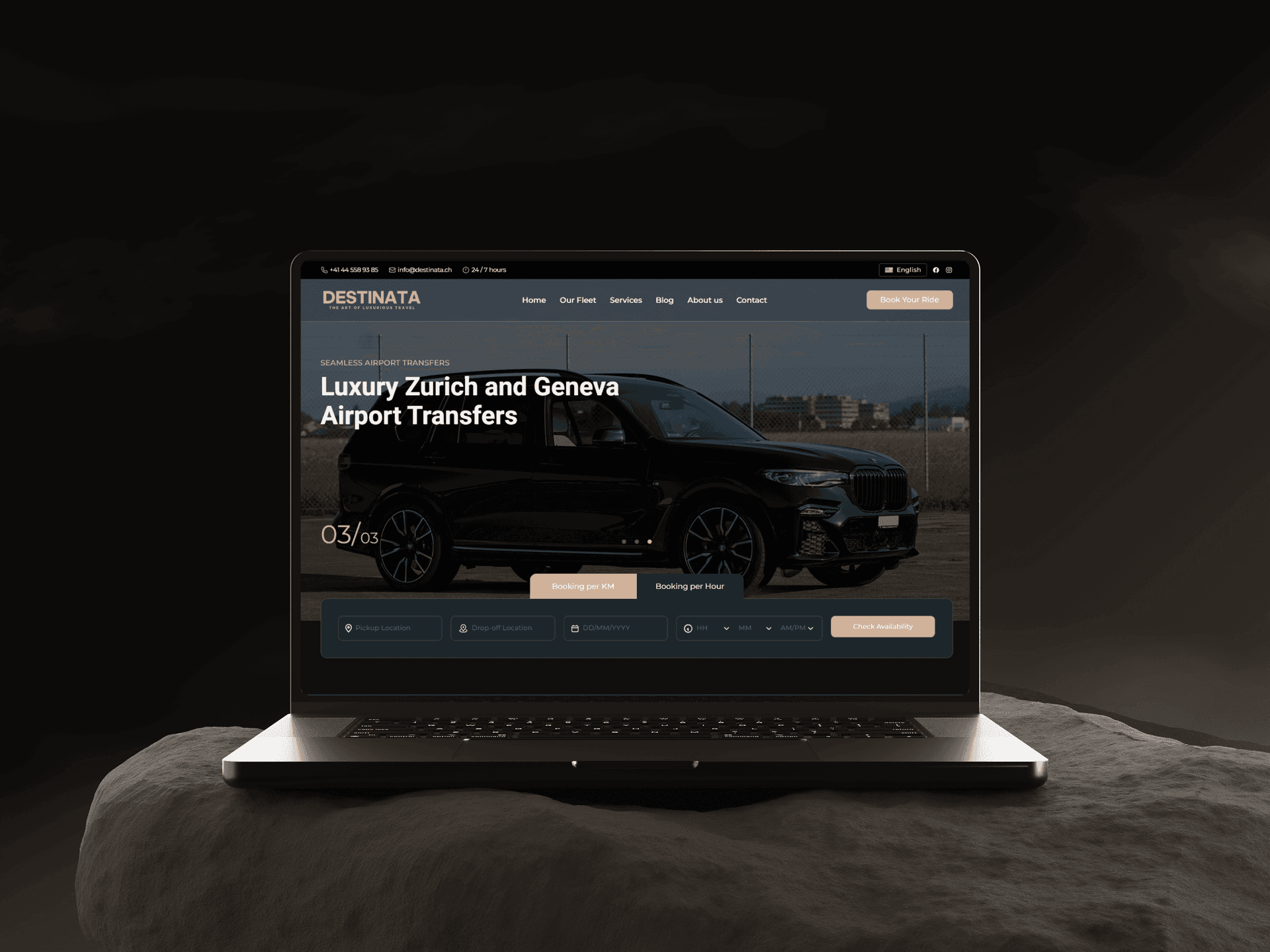 Limo Booking Website - Destinata