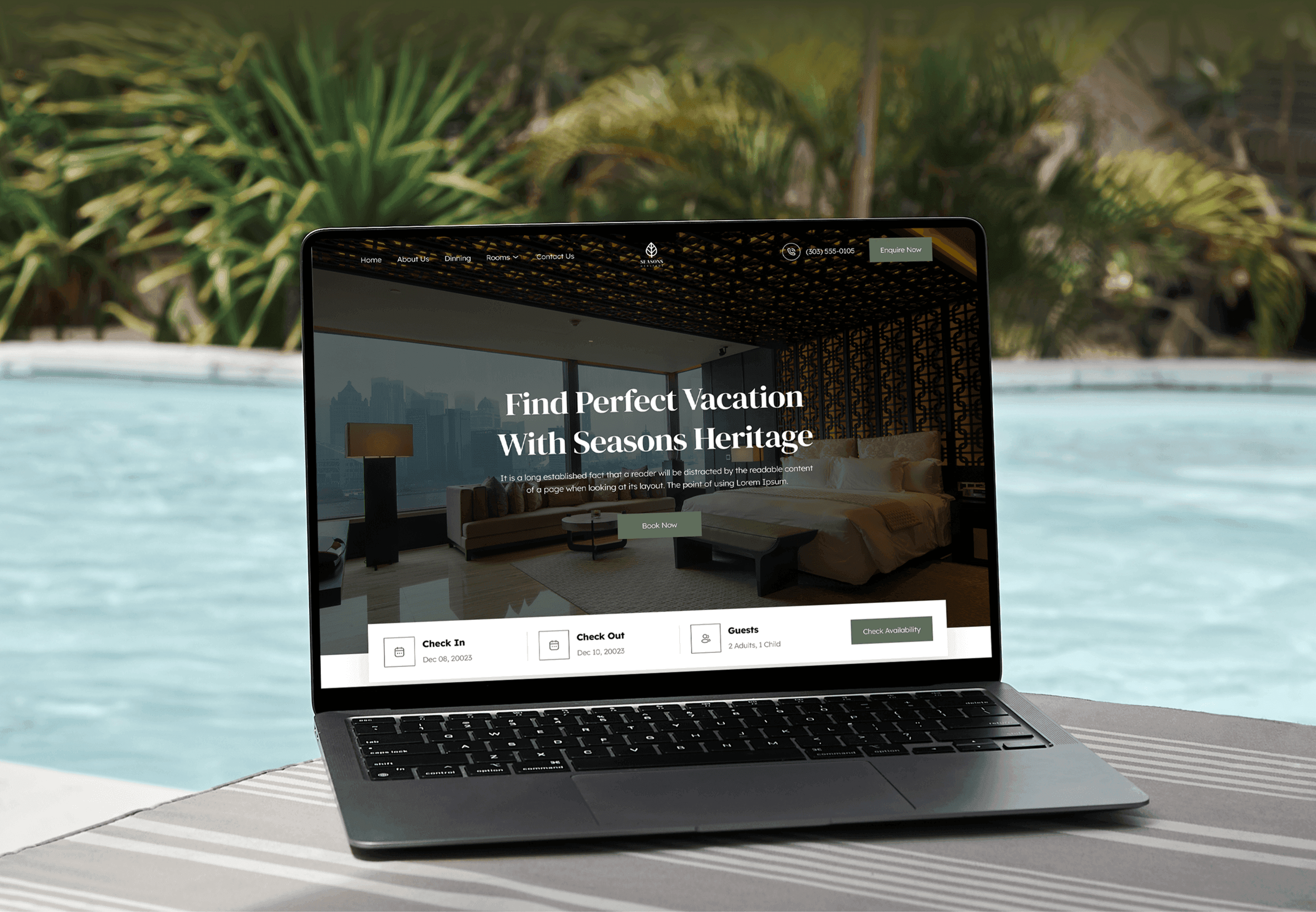 Seasons Heritage Vacation Rental Website Design