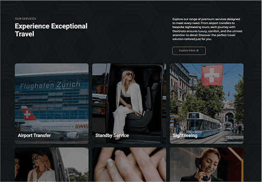 Destinata Limo Booking Website image 1